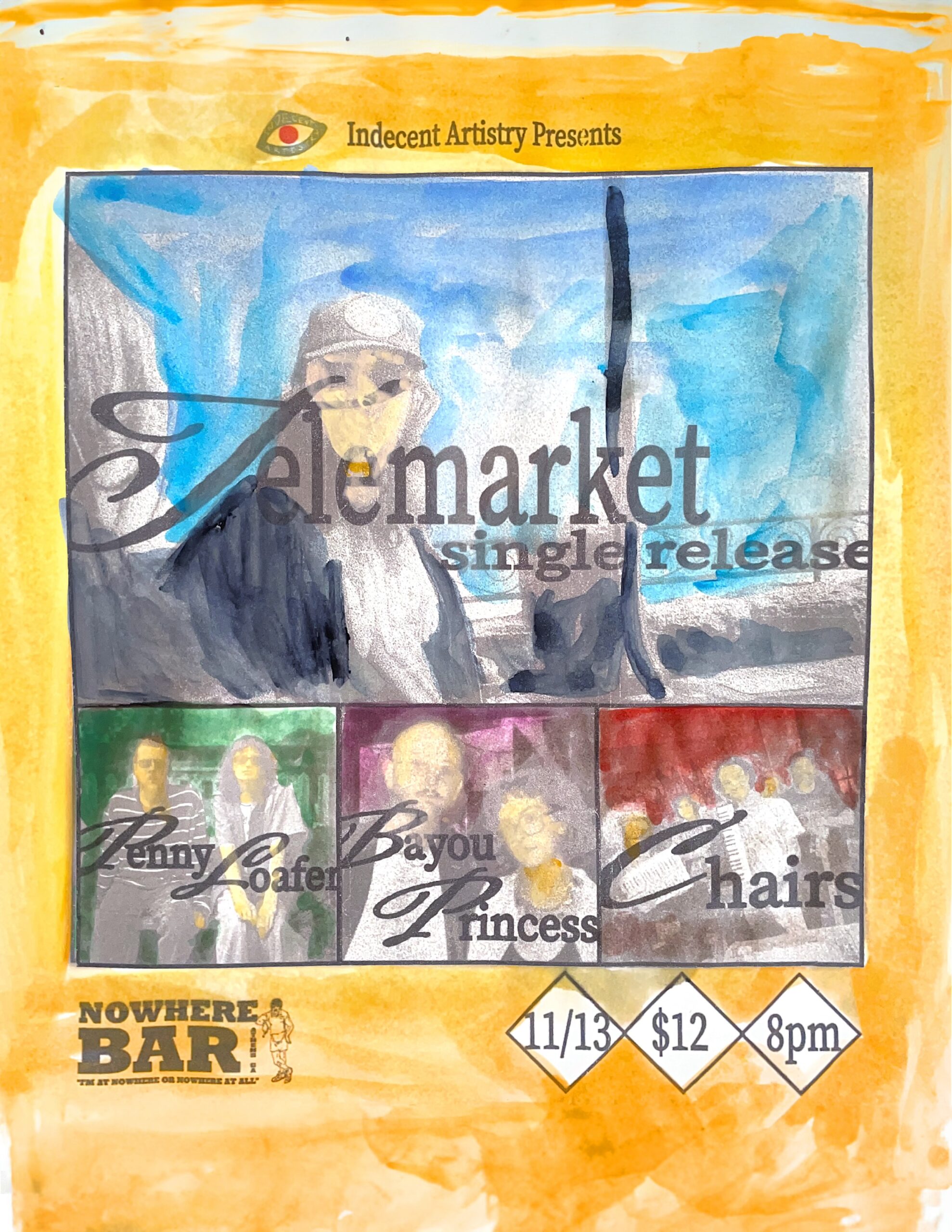 IA PRESENTS: TElemarket SINGLE RELEASE SHOW w/ PENNY LOAFER, Bayou princess, chairs @ Nowhere 11/13/25